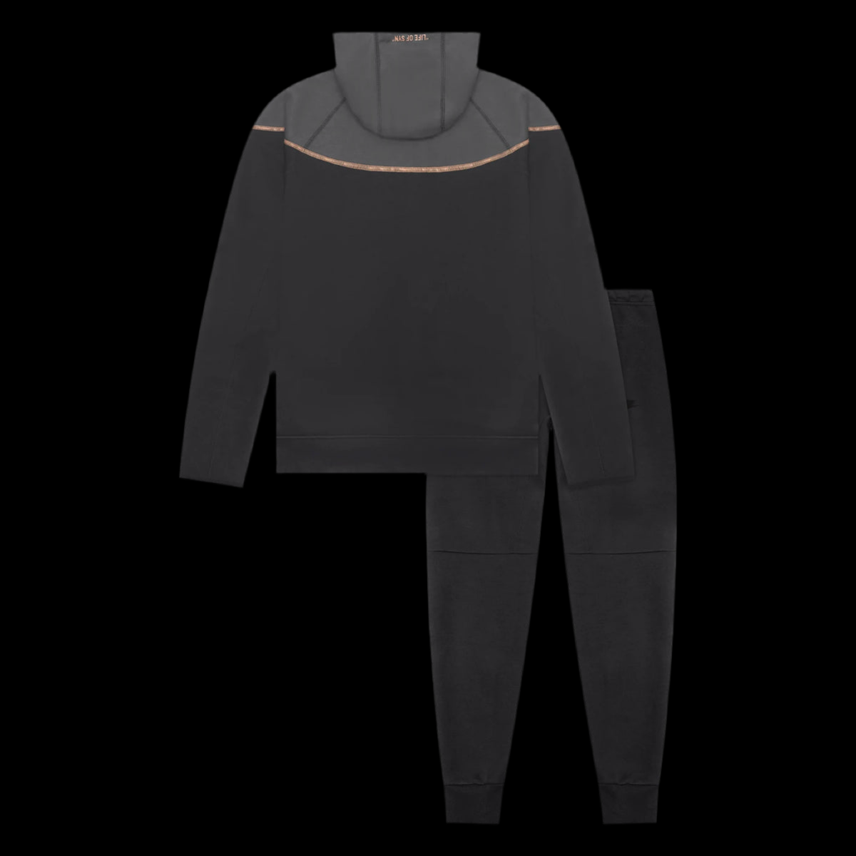Syna Wrld x N1ke Tech Fleece Black Tracksuit