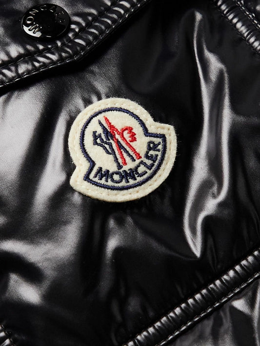 M0ncler Maya Hoodied Down Jacket-Black