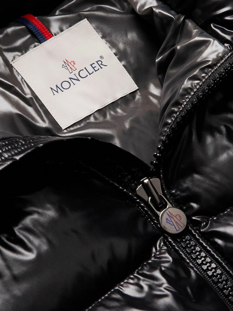 M0ncler Maya Hoodied Down Jacket-Black